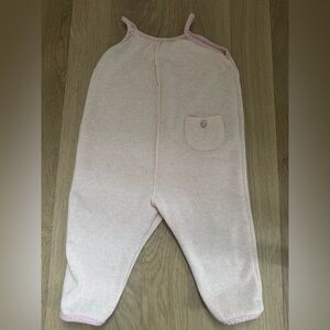 Soft Pink Baby Romper with Pocket
